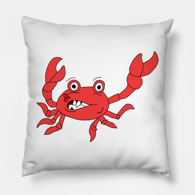 Crabby mood Pillow by shellTs