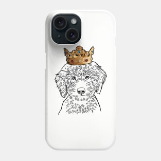 Labradoodle Dog King Queen Wearing Crown Phone Case