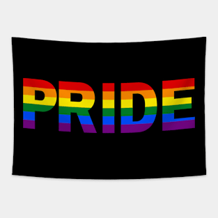 Lovely LGBT Gay Pride Rainbow Flag Letters Tapestry