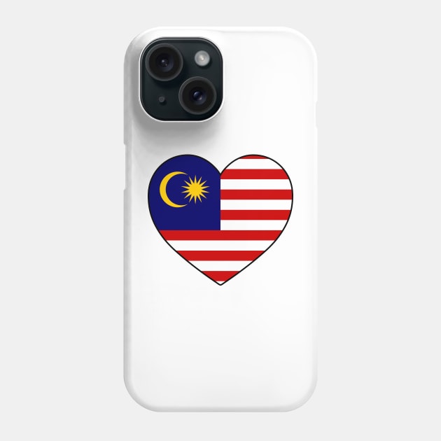 Heart - Malaysia Phone Case by Tridaak