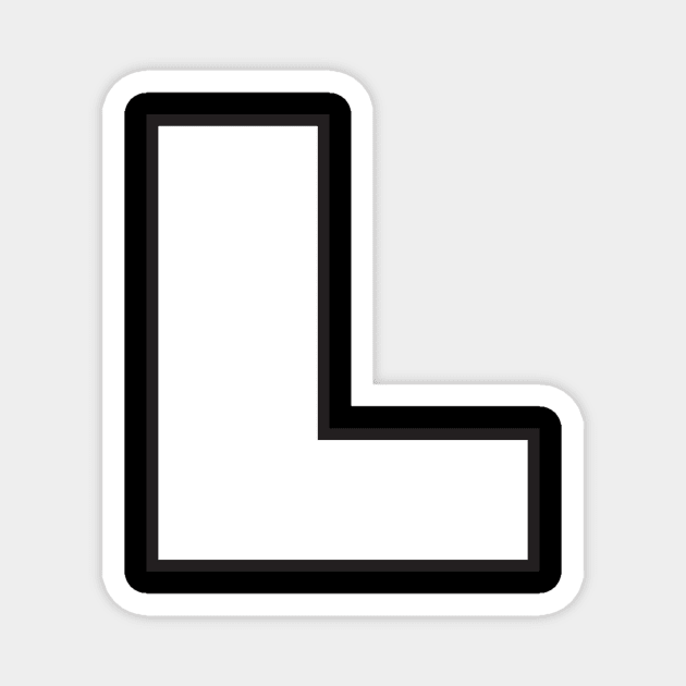 Letter L Magnet by mn9