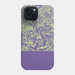 Liquid Swirl - Lettuce Green and Ultra Violet Phone Case