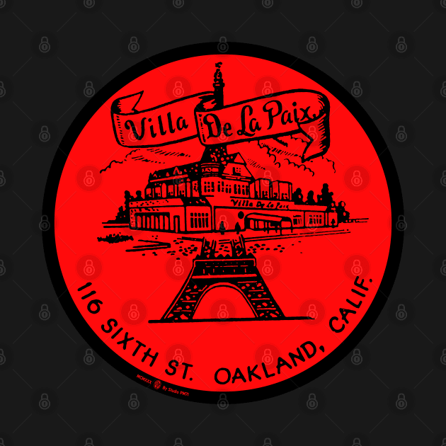 Vintage Villa De La Paix of Oakland California. by StudioPM71