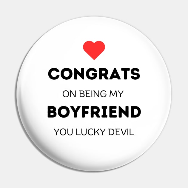 Congrats On Being My Boyfriend Devil Pin by fantastic-designs