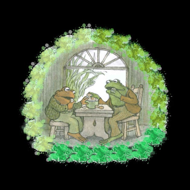 Frog and toad on table by BanyakMau