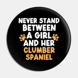 Clumber Spaniel Girl Pin