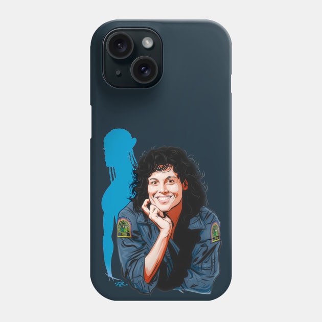 Sigourney Weaver - An illustration by Paul Cemmick Phone Case by PLAYDIGITAL2020