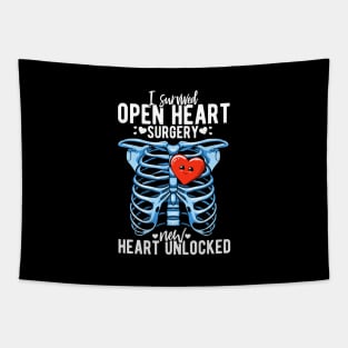 Open Heart Surgery Survivor Cardiac Attack Hospital Recovery Tapestry