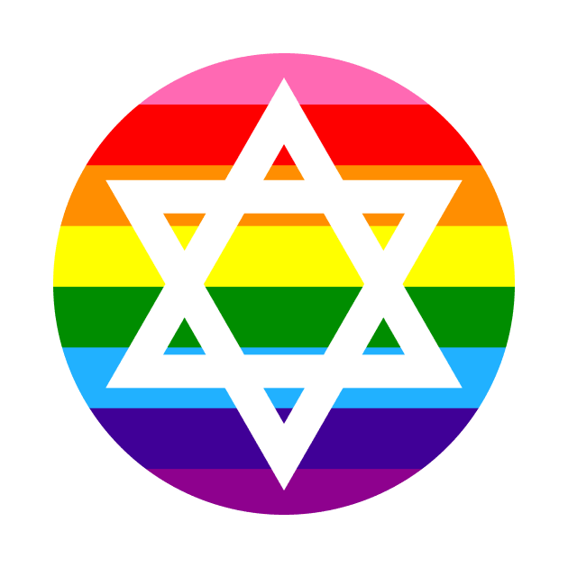 Pride Star of David by anomalyalice