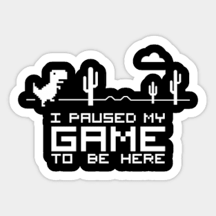 no internet dinosaur game Sticker for Sale by SWGAVA