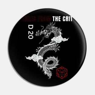 Tales from the Crit - D20 Dragon and Dice Pin