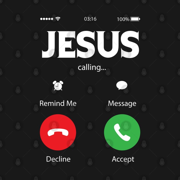 Jesus calling by Plushism