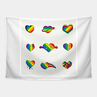 LGBT HEART Tapestry