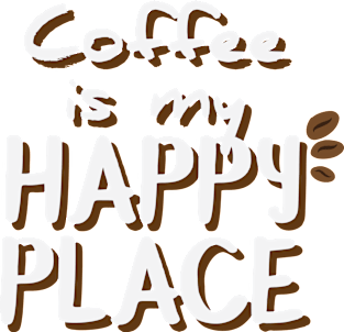 Coffee is my happy place Magnet