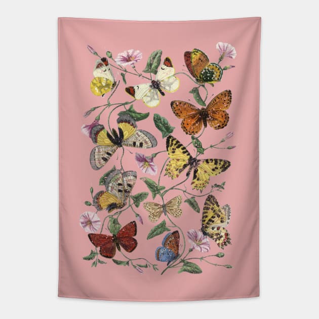 Vintage Butterflies Tapestry by Pith & Vinegar