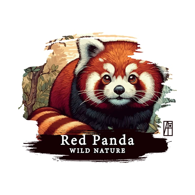 Red Panda - WILD NATURE - RED PANDA -8 by ArtProjectShop