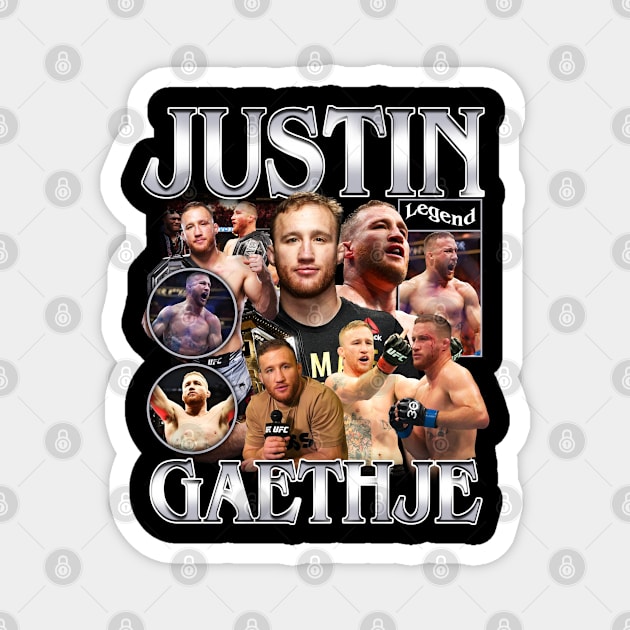 Vintage Justin Gaethje Magnet by Chea Shepherd