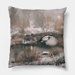 New York Winter 4 Pillow