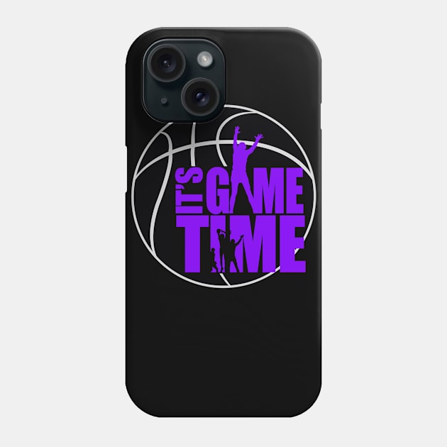 It's Game Time - Purple Phone Case by adamzworld