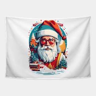 Retro Santa Tapestry