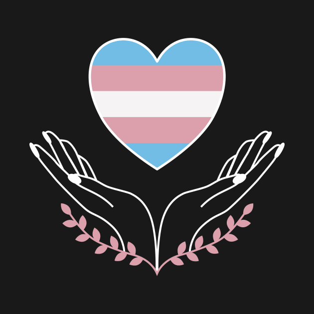 Transgender Pride Flag Heart by superdupertees