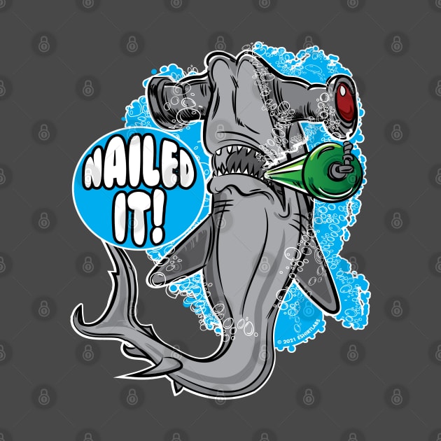 Nailed it - Hammerhead Shark by eShirtLabs