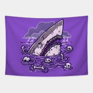 Nightmare Shark Tapestry