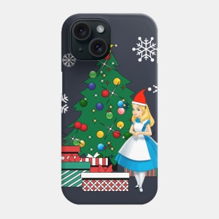 Alice In Wonderland Around The Christmas Tree Phone Case