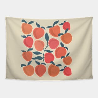 Pink peaches mid century Tapestry