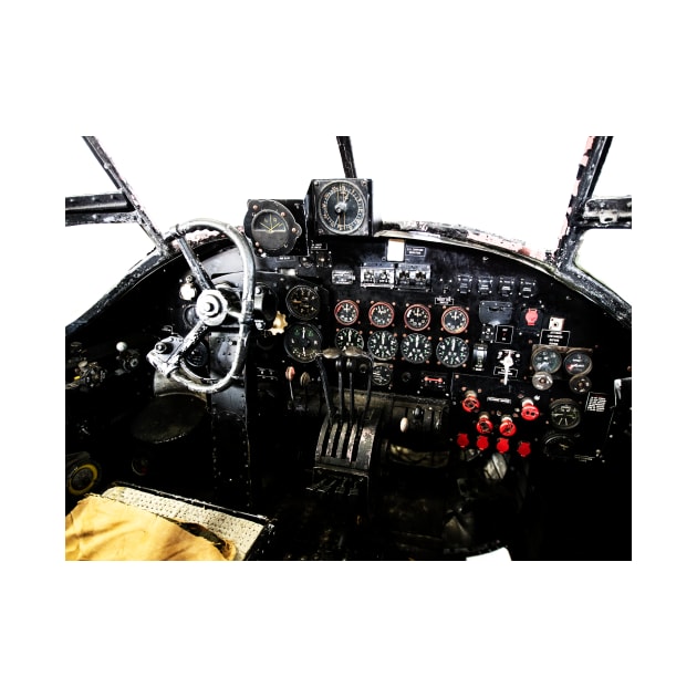 RAF World War 2 AVRO Lancaster cockpit by captureasecond