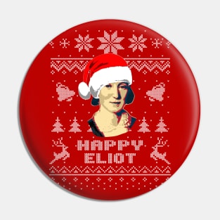 George Eliot Happy Eliot Pin