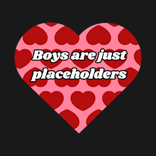 Boys Are Just Placeholders T-Shirt