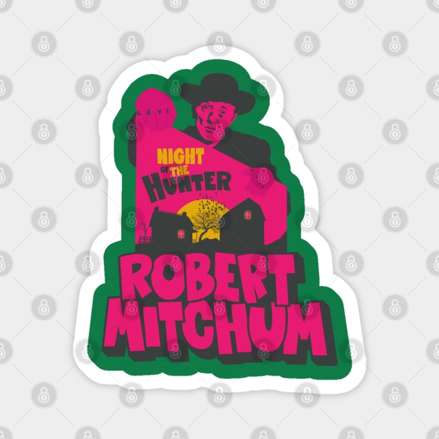 The Night of the Hunter: Captivating Robert Mitchum's Iconic Performance Magnet by Boogosh