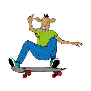 Cow Skater Punk T-Shirt