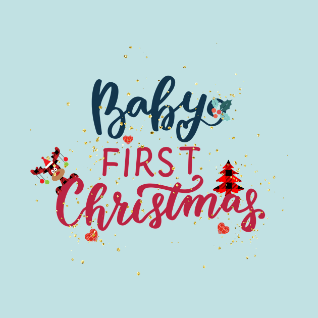 Baby First Christmas by TextureMerch