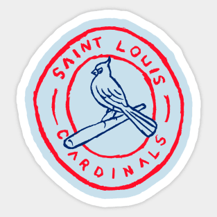 cardinals and blues Sticker for Sale by reardone