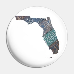 Vintage Florida License Plates Pin