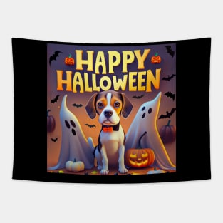 Beagle Happy Halloween Tapestry