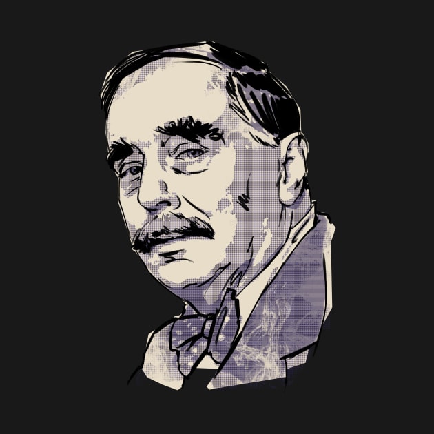 H.G. Wells by Ed Labetski Art