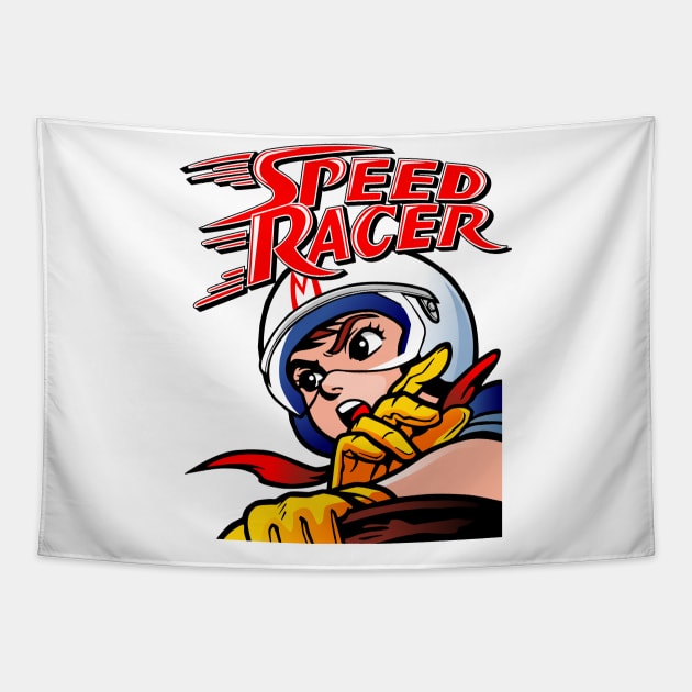 speed racer Tapestry by small alley co