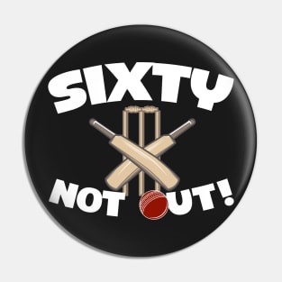 Sixty Not Out Pin