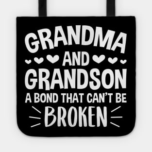 Grandma and Grandson a Bond That Can't be Broken Tote