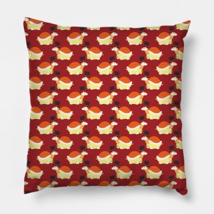 Mustache Turtle Pattern Pillow