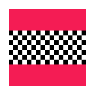 Checkerboard and pink T-Shirt