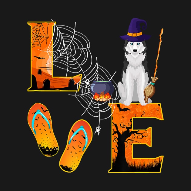 Husky Love Halloween Boo Dog Gifts husky lover by JaydeMargulies