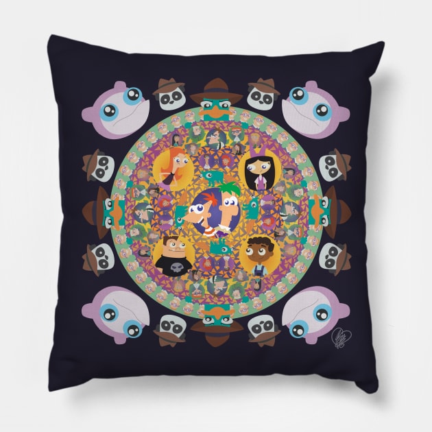 Phineas and Ferb Pillow by mimiranger