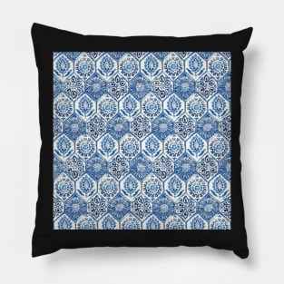 Hexagonal Floral Pattern Pillow