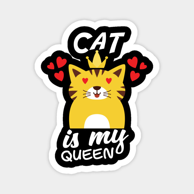 Funny Valentine S Day Cat Is My Queen Boys Girls Kids Valentines