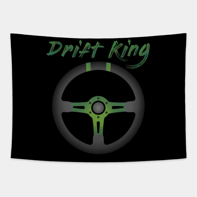 Drift King Green Tapestry by turboosted