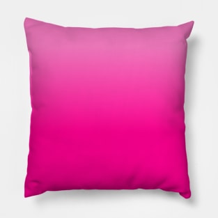 Vibrant Hot Pink Ombre Gradient Pillow